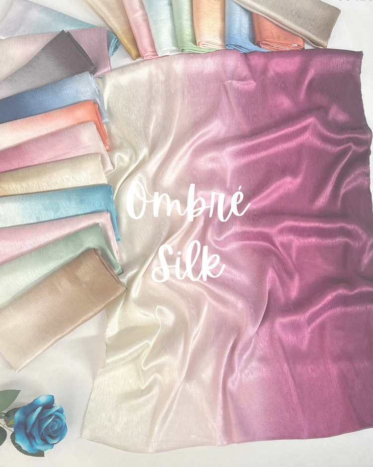 Ombré Silk Hijabs