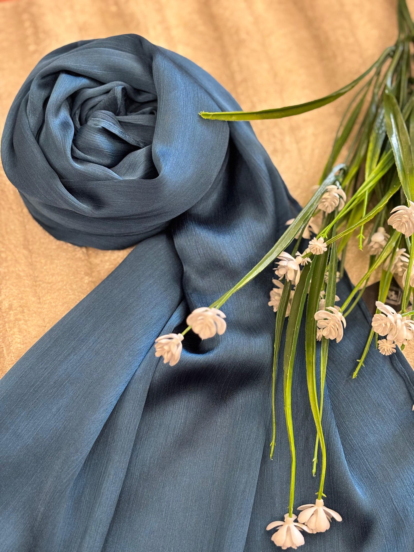 Crinkle Silk - Azure