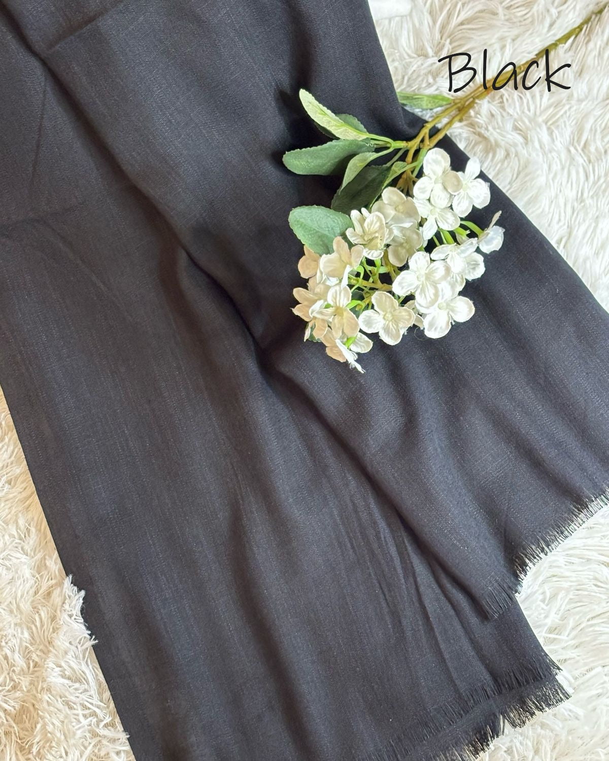Turkish Lawn Hijab - Black