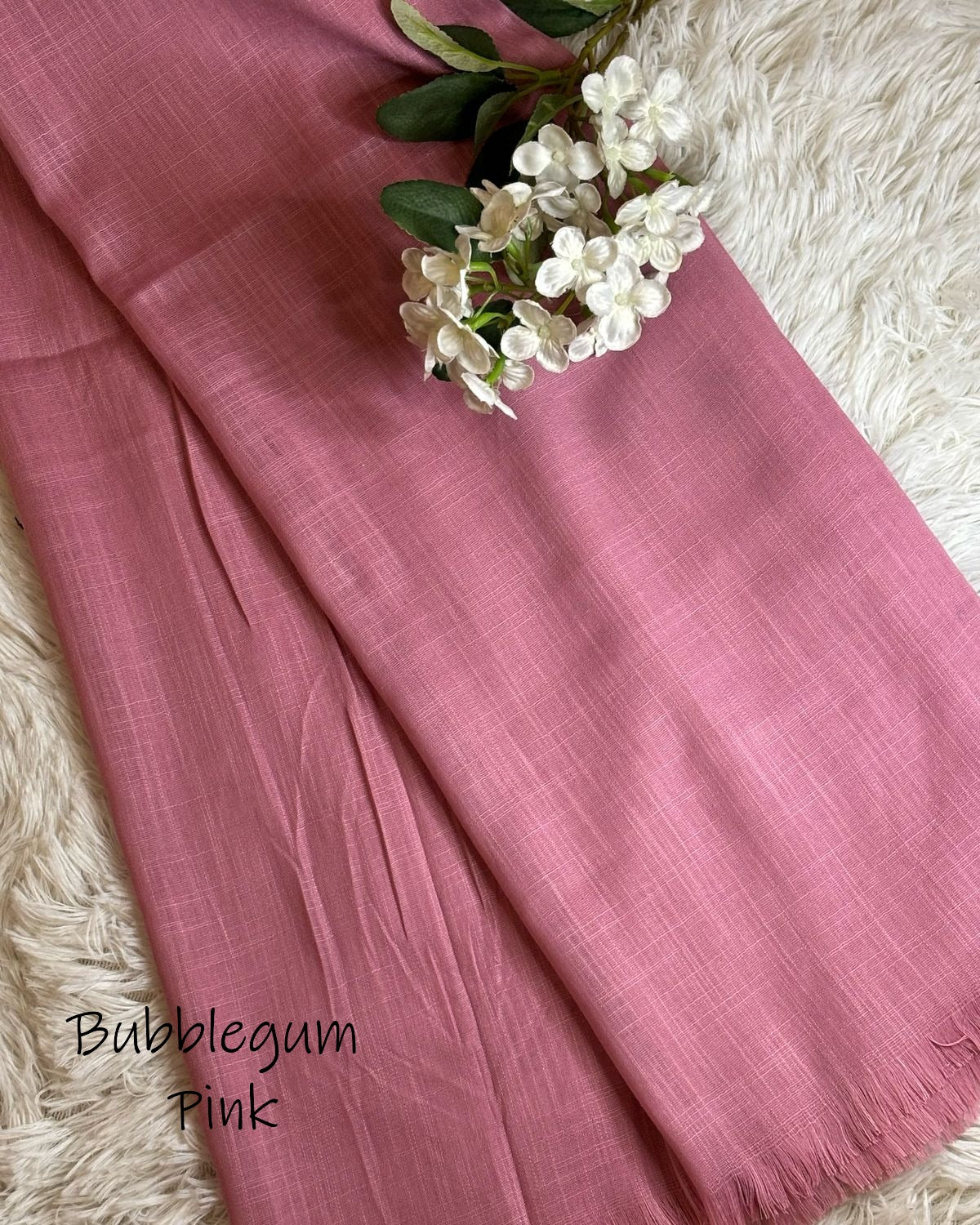 Turkish Lawn Hijab - Bubblegum Pink