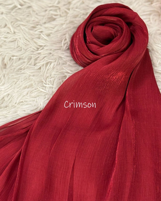 Fairy Dust Hijab - Crimson