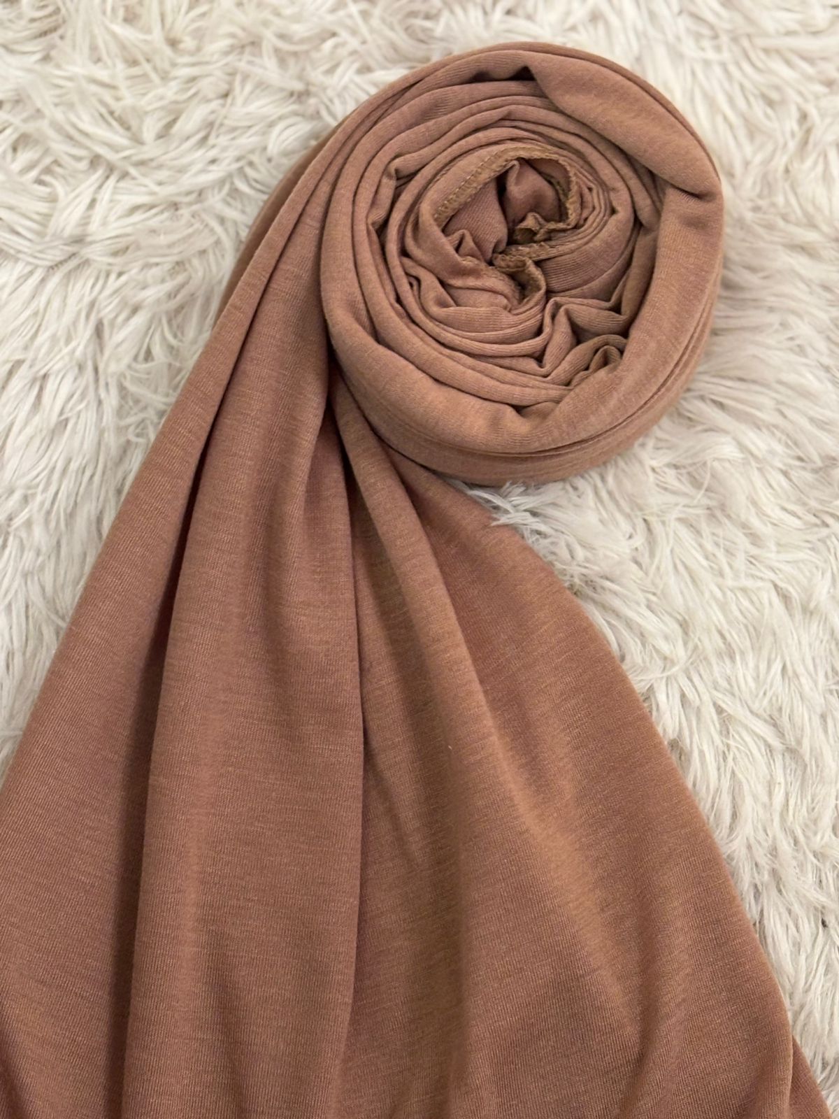 Premium Jersey Hijab - Camel