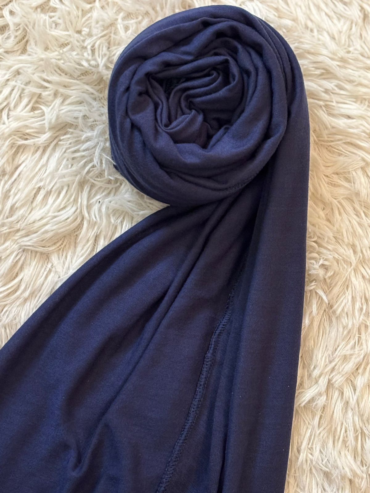 Premium Jersey Hijab - Light Navy