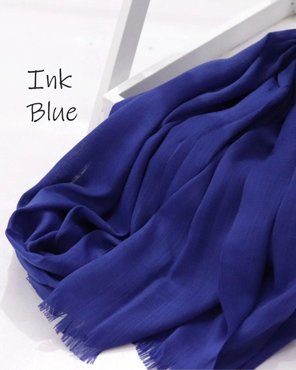 Turkish Lawn Hijab - Ink Blue