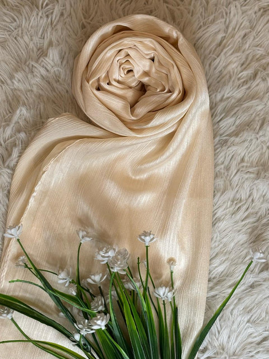 Crinkle Silk - Ivory