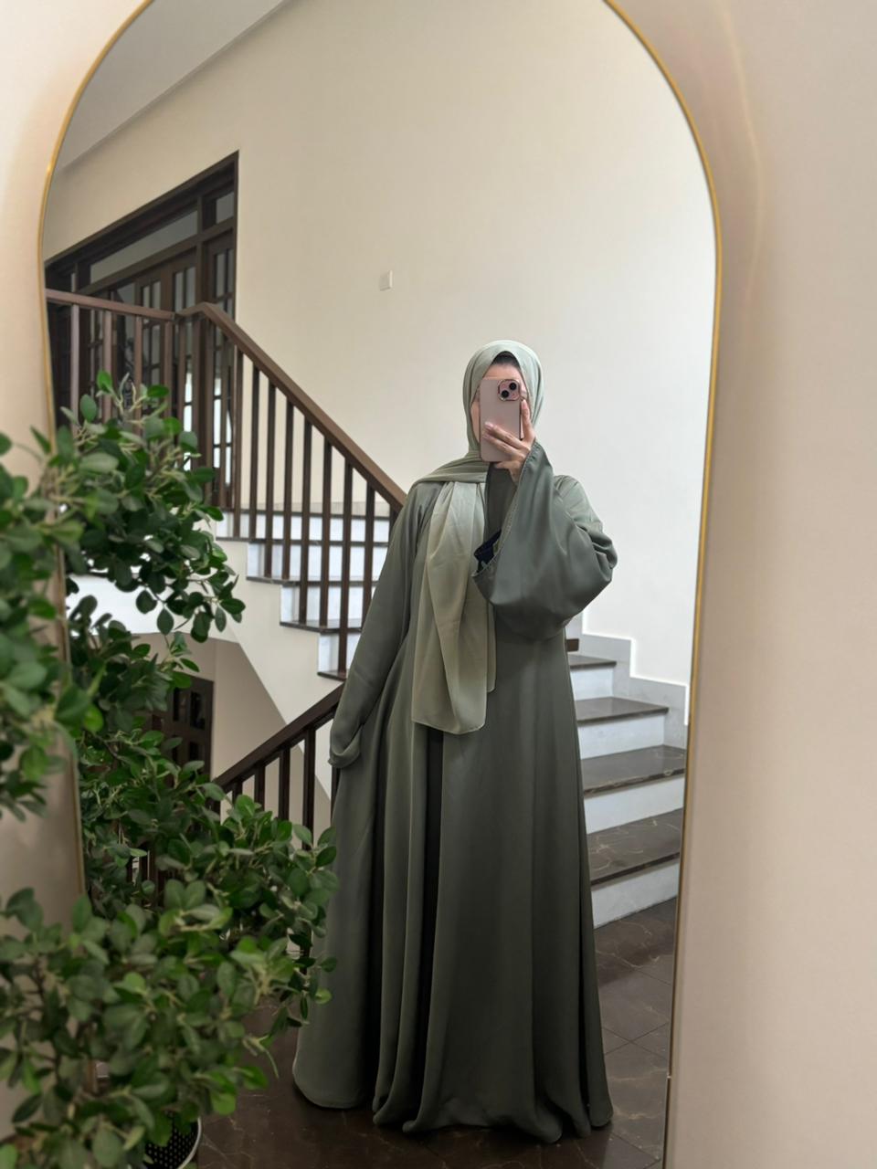 Jade – Solid Flare Abaya