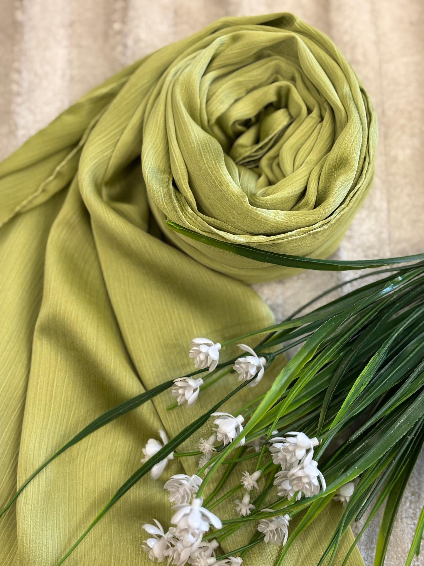 Crinkle Silk - Lime