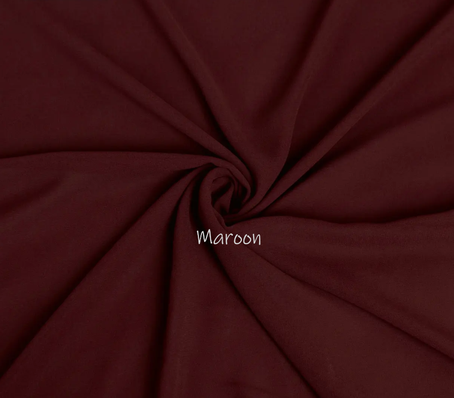 Georgette Chiffon - Maroon