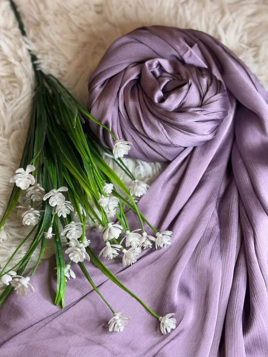 Crinkle Silk - Mauve