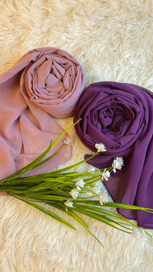 Georgette Chiffon - Purple