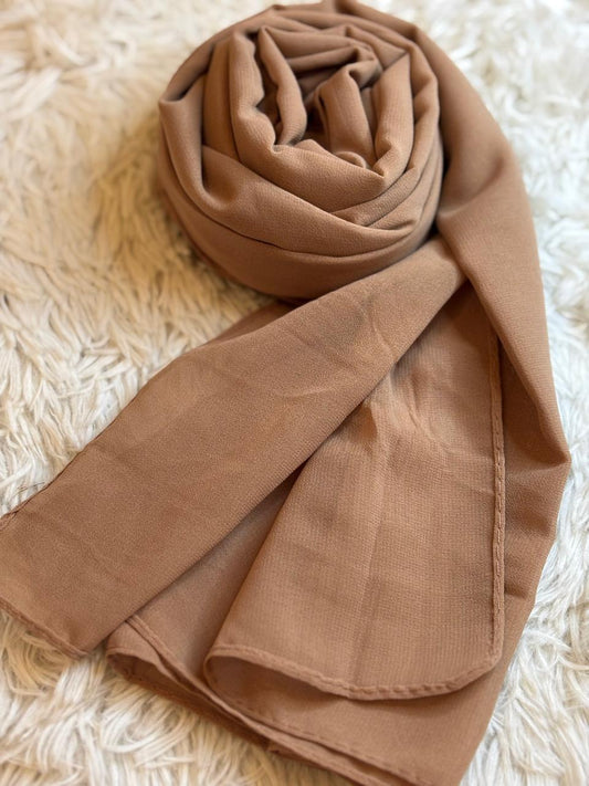 Georgette Chiffon - Mocha Brown
