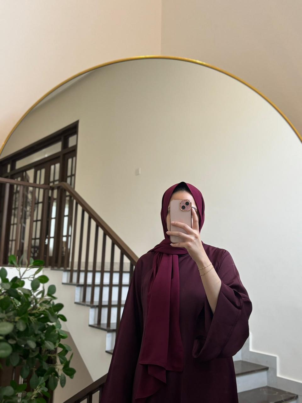 Ruby - Solid Flare Abaya
