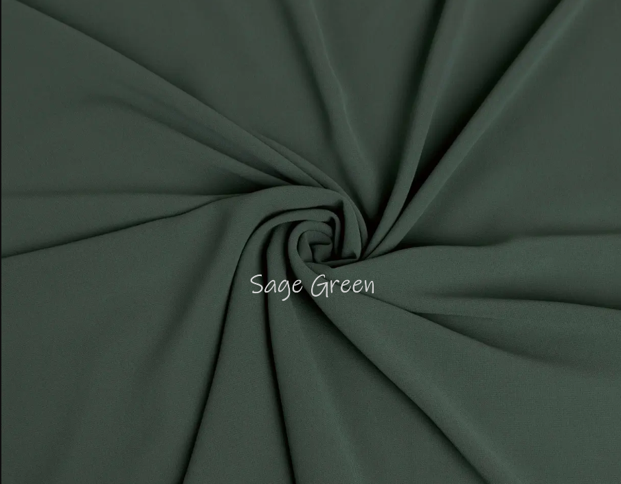 Georgette Chiffon - Sage Green