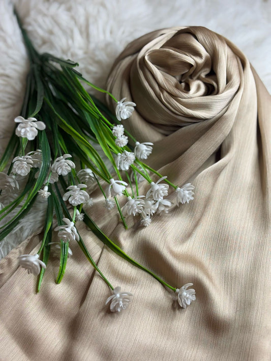 Crinkle Silk - Taupe