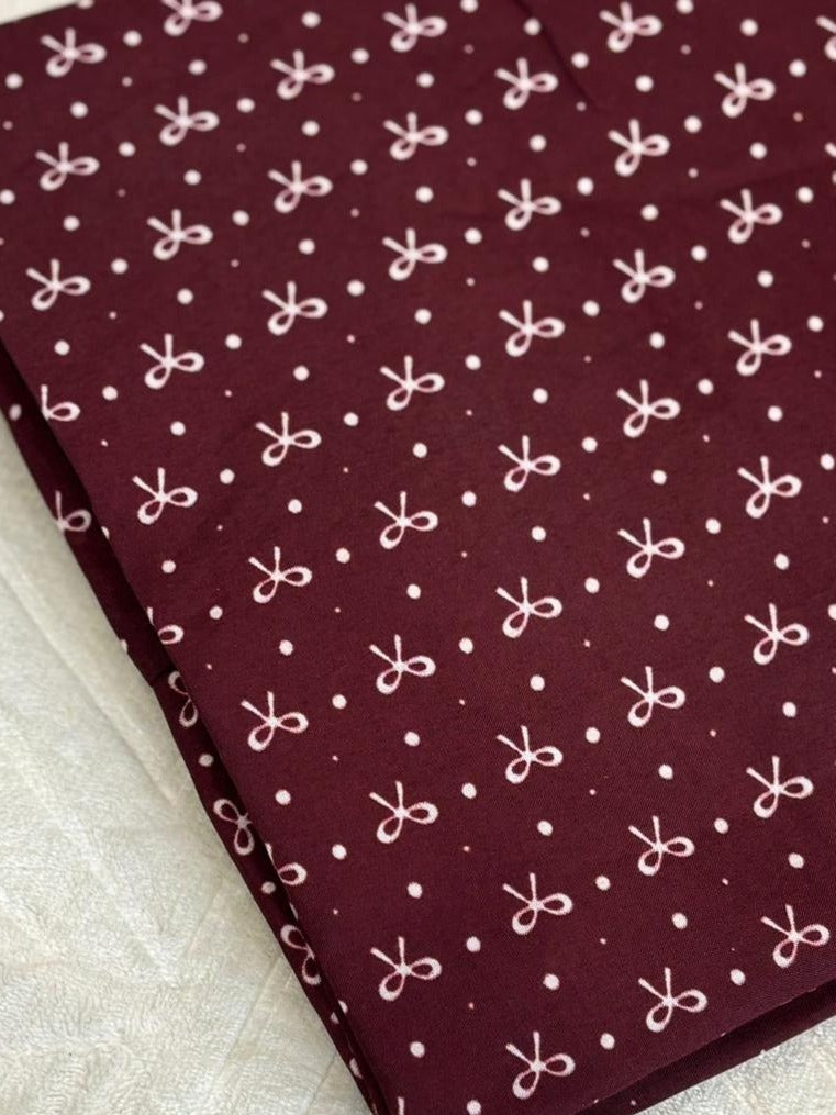 Namaz Chadar - Maroon Bow