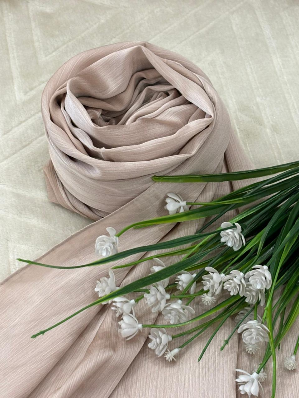 Crinkle Silk - Pearl