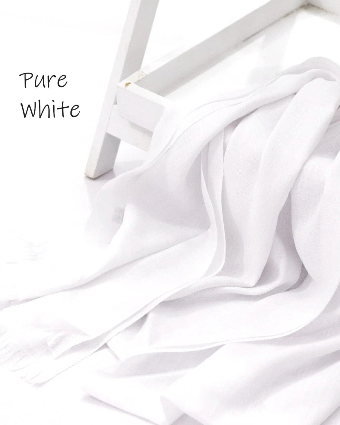 Turkish Lawn Hijab - White