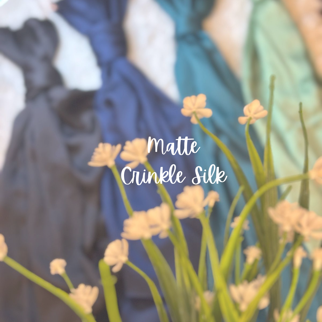 Matte Crinkle Silk