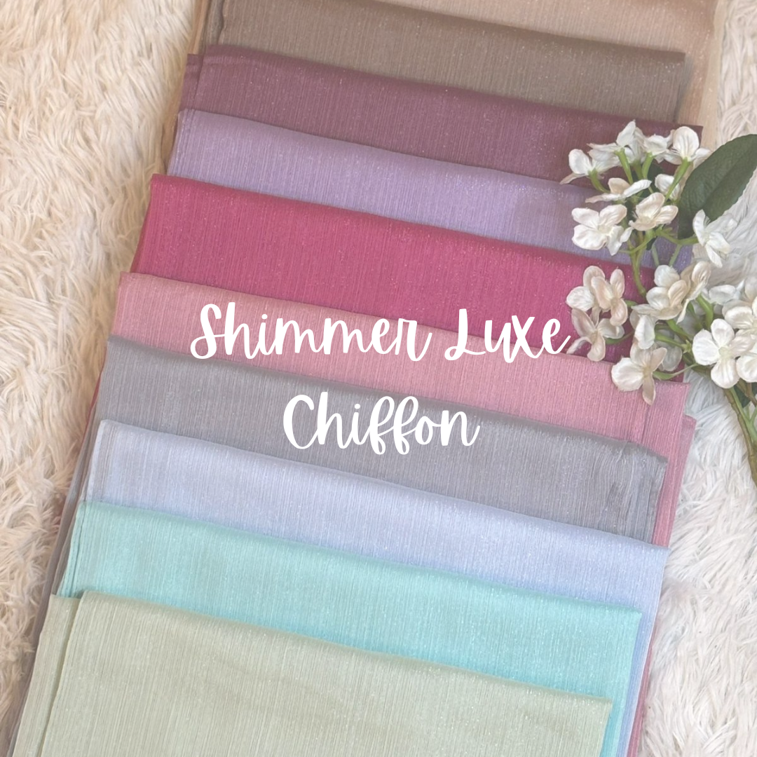 Shimmer Luxe Chiffon Hijabs