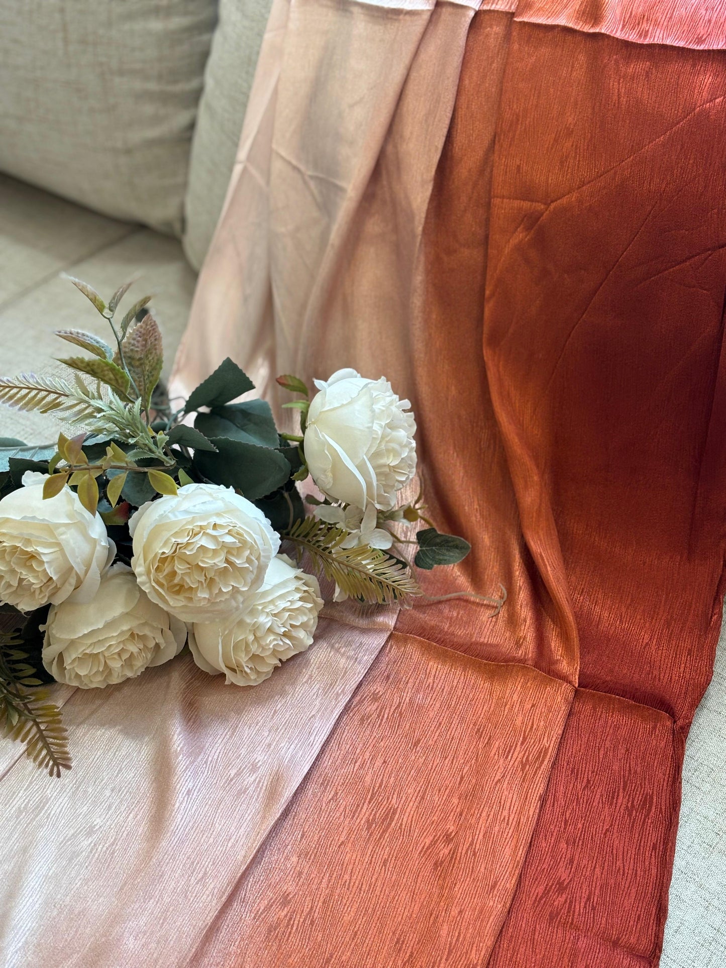 Ombré Silk - Shades of Rust