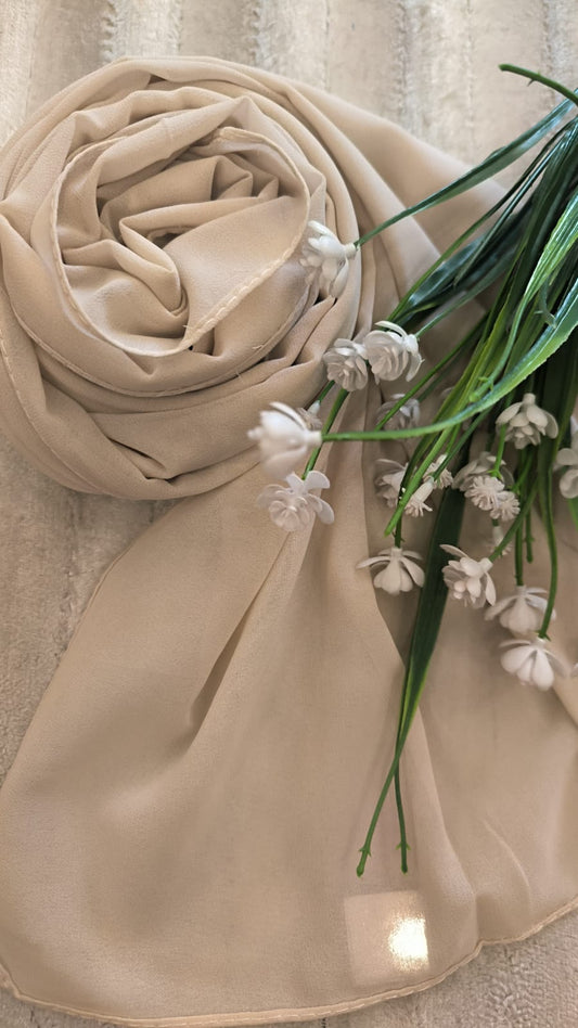 Georgette Chiffon - Almond