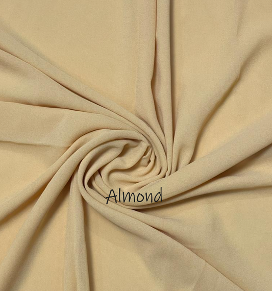 Georgette Chiffon - Almond