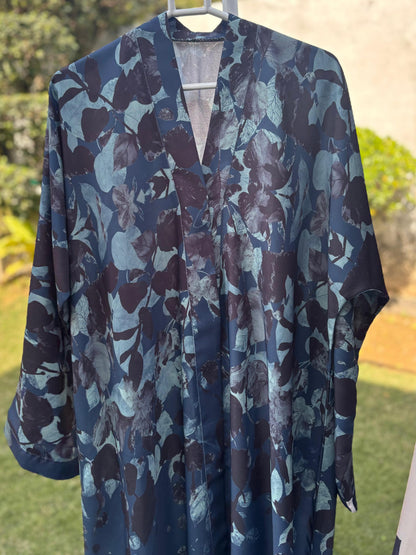 Azure Mist – Printed Abaya