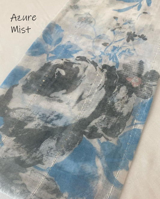 Printed Lawn - Azure Mist