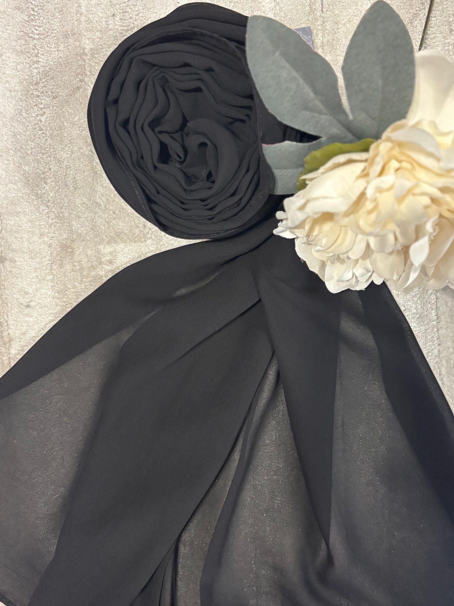 Georgette Chiffon - Black