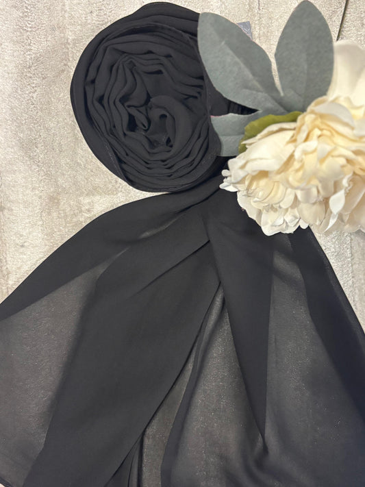 Georgette Chiffon - Black