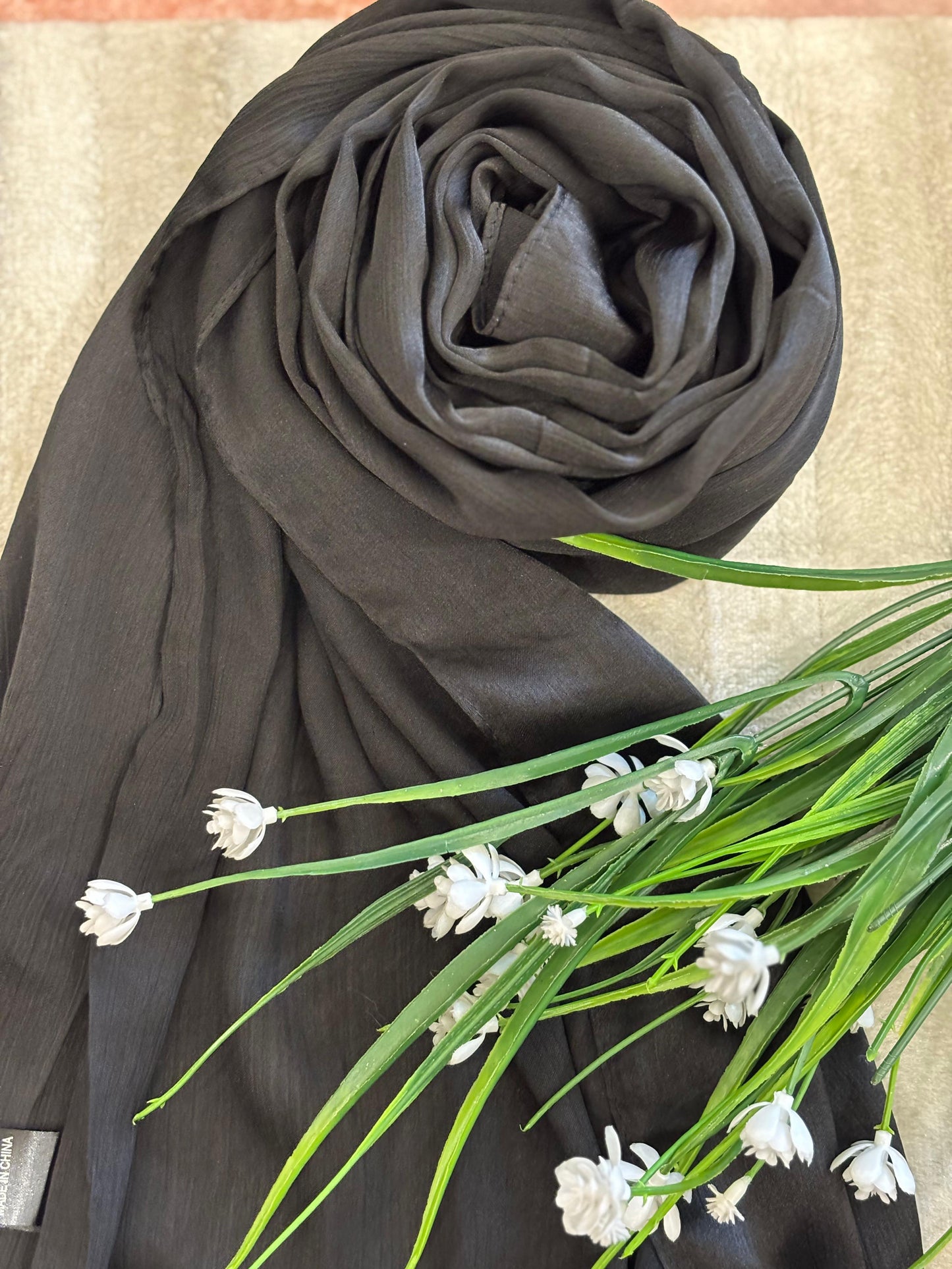 Crinkle Silk - Black