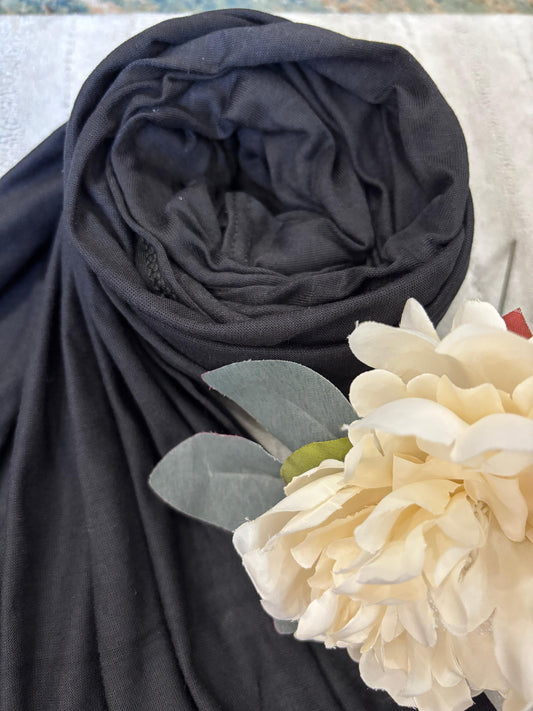 Jersey Hijab - Black
