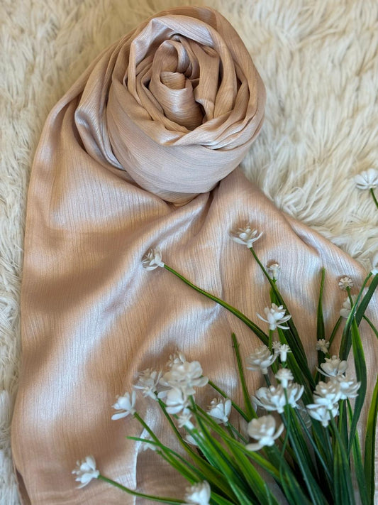 Crinkle Silk - Blush Pink