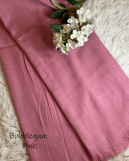 Turkish Lawn Hijab - Bubblegum Pink