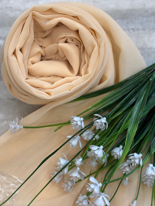 Georgette Chiffon - Butter Yellow