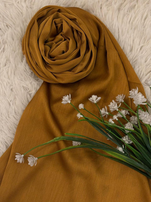 Crinkle Silk - Caramel