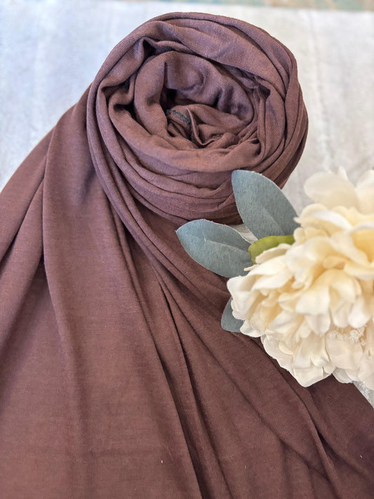 Jersey Hijab - Chocolate