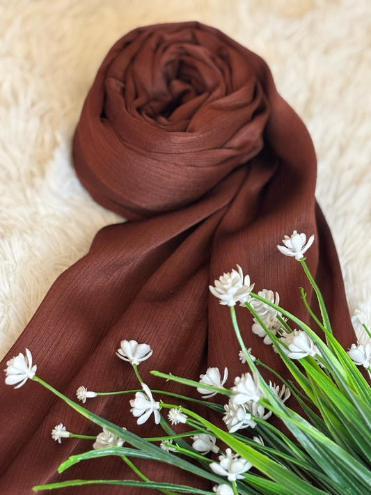 Crinkle Silk - Chocolate