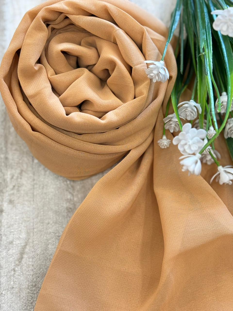 Georgette Chiffon - Fawn