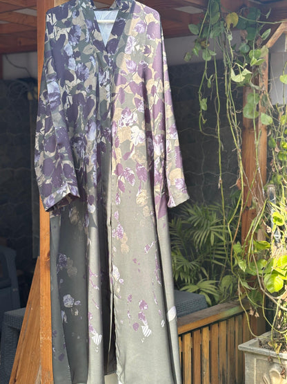 Evergreen Dusk – Printed Abaya