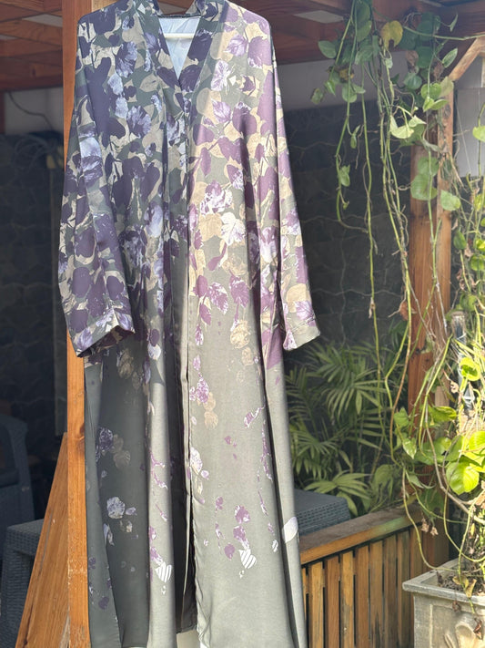 Evergreen Dusk – Printed Abaya