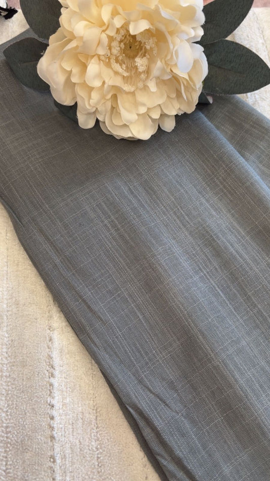 Turkish Lawn Hijab - Grey