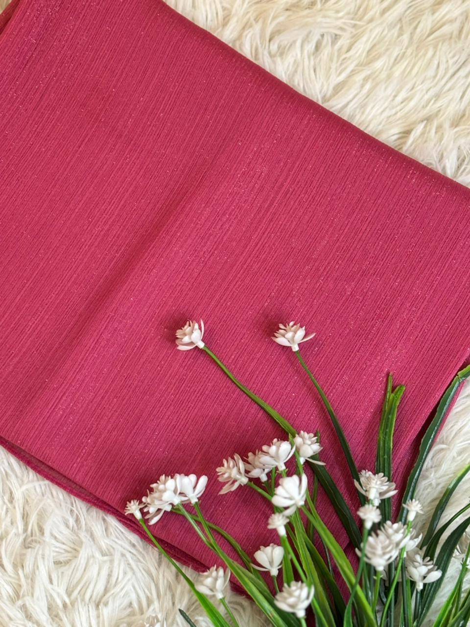 Shimmer Luxe Chiffon - Hot Pink