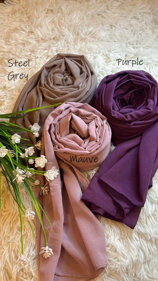 Georgette Chiffon - Mauve