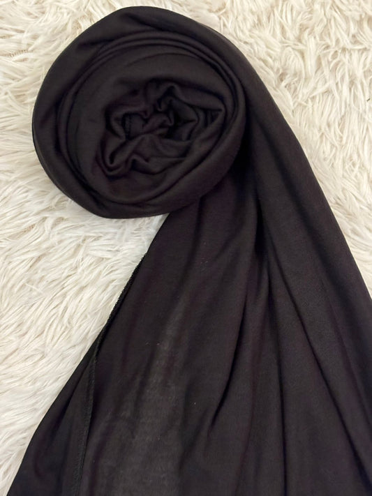 Premium Jersey Hijab - Black