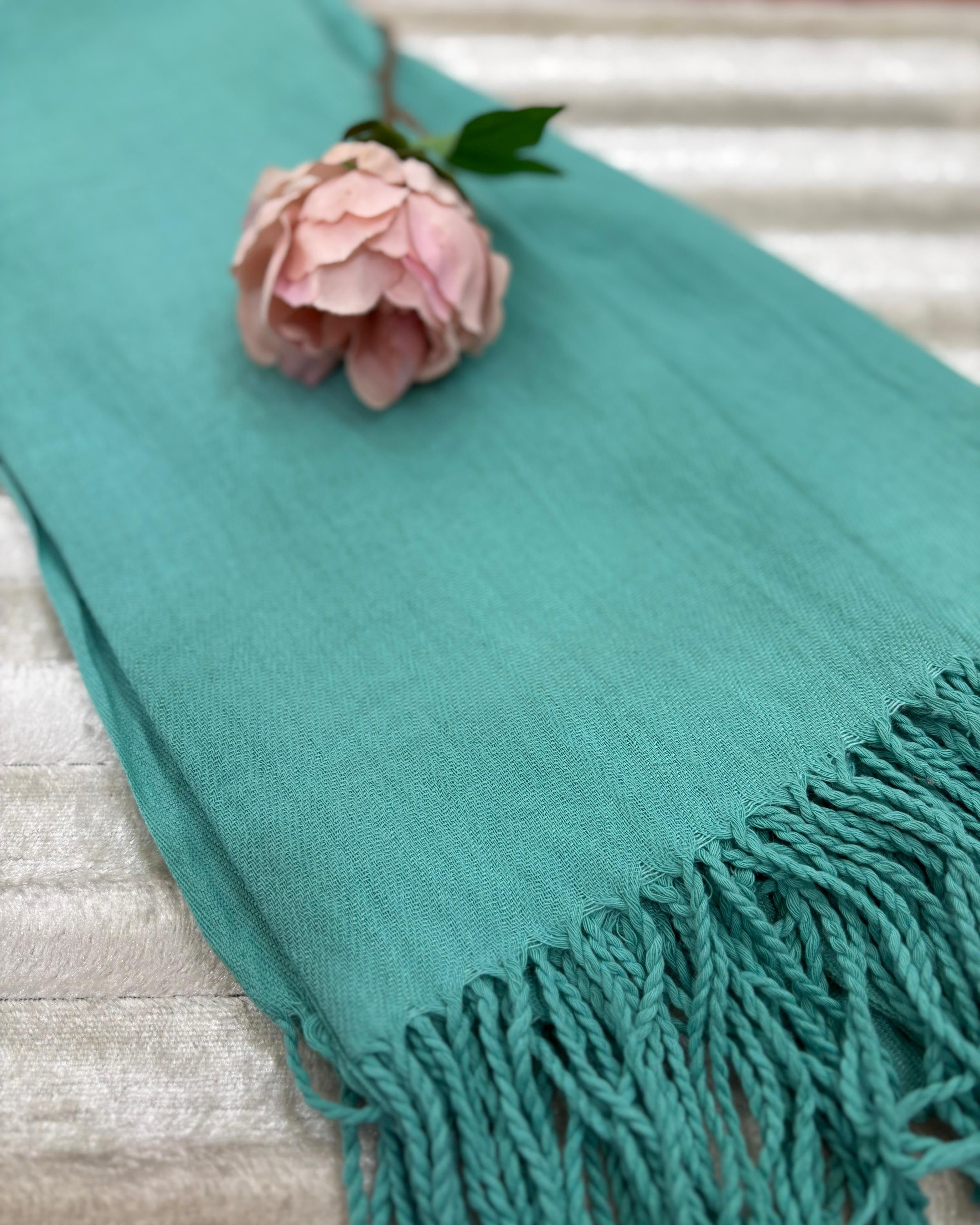 Plain Cashmere - Aqua – The Modest Chapter
