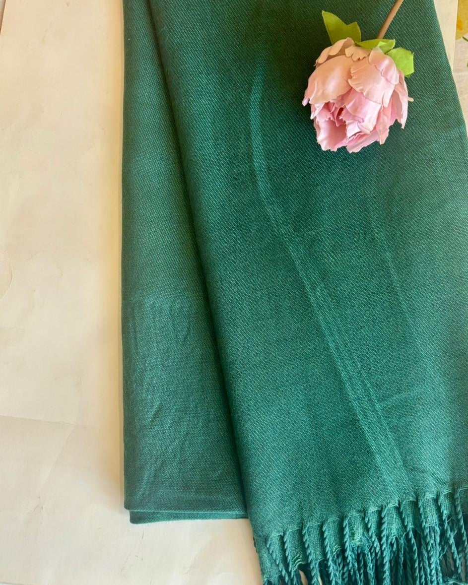 Plain Cashmere - Bottle Green