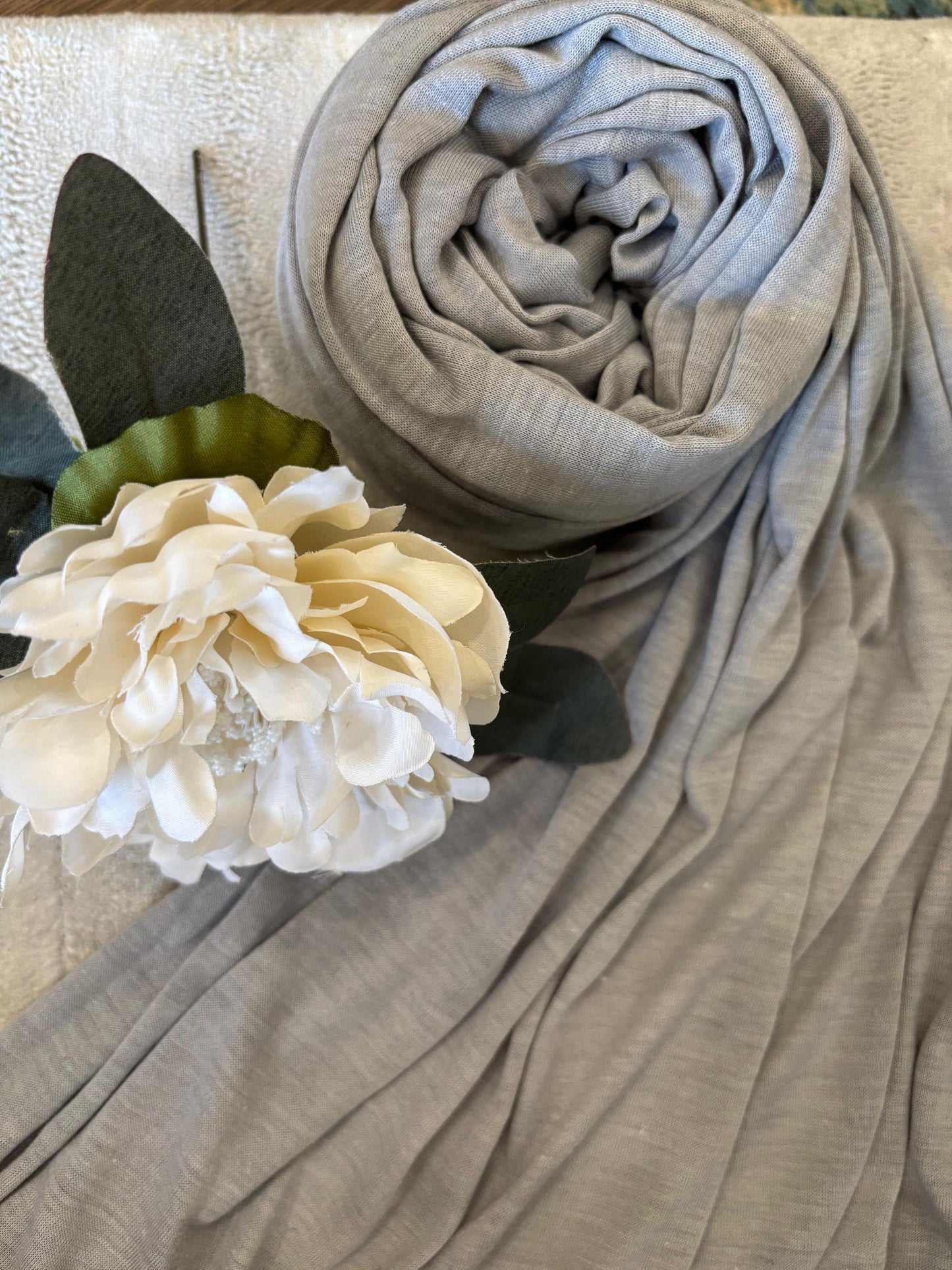 Jersey Hijab - Light Grey