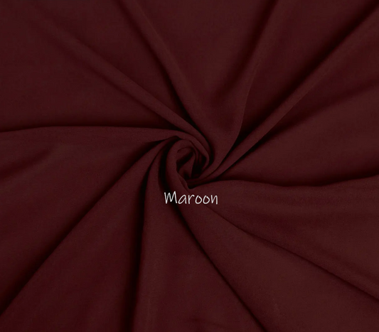 Georgette Chiffon - Maroon