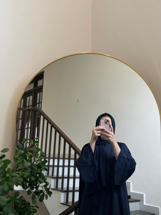 Midnight Sapphire - Solid Flare Abaya